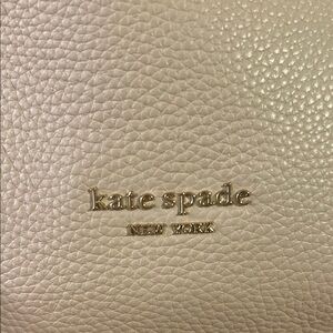 Kate Spade Cream Leather Tote Bag